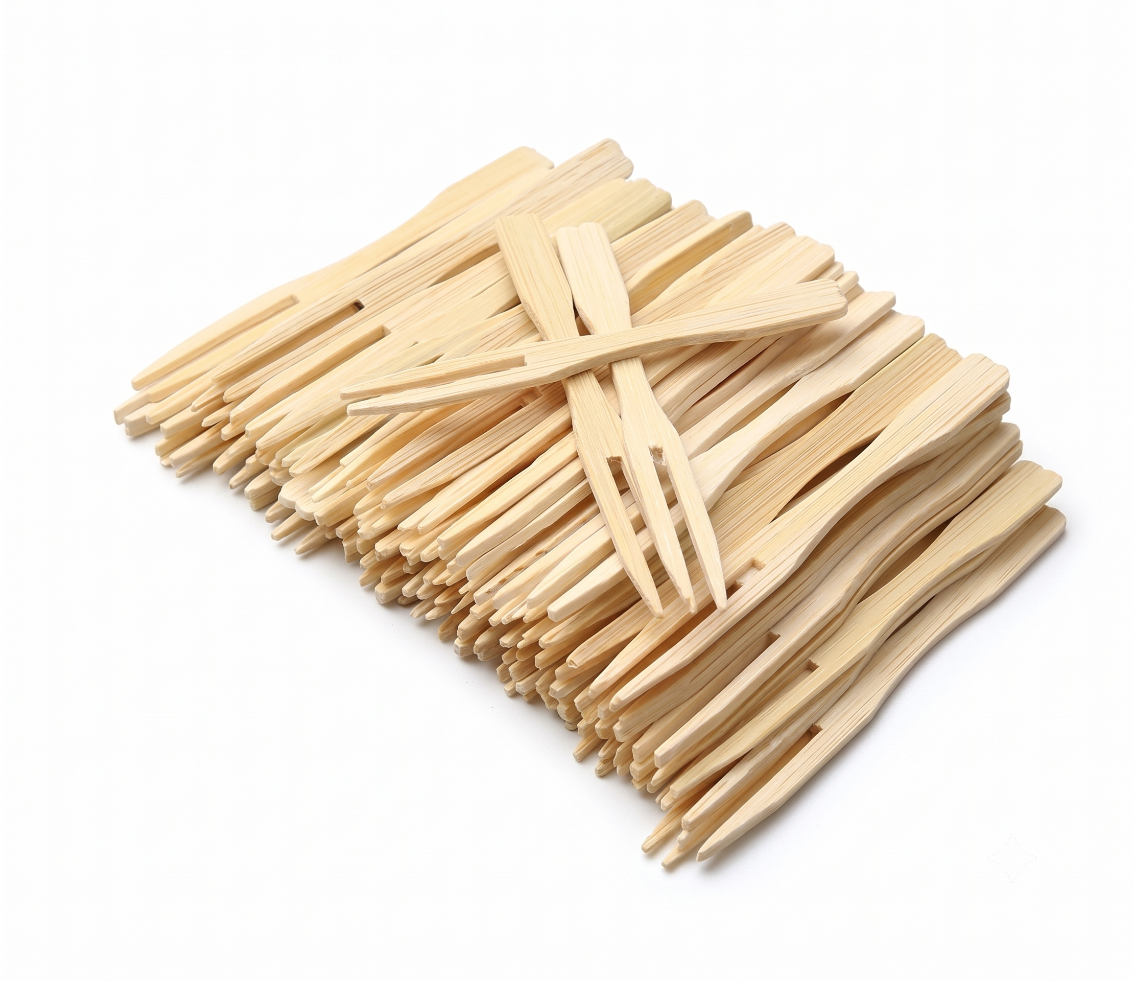 Bekokart Disposable Wooden Fruit Forks 3.5 Inch | Eco-Friendly Birch Wood Cocktail Picks for Fruits, Desserts & Appetizers | 280 Pieces (4 Packs × 70)