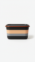 Black Meal Container With Secure Lid