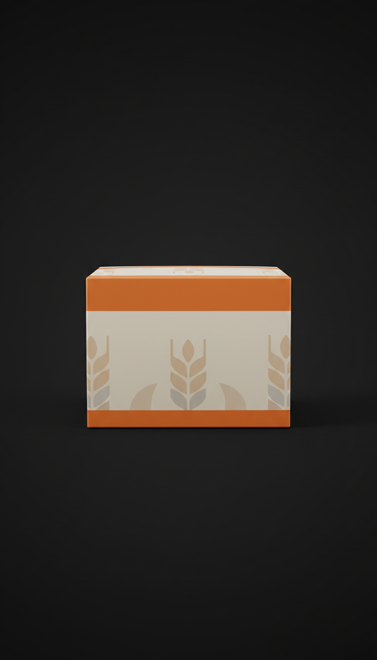 Bakery Box With Orange Accent